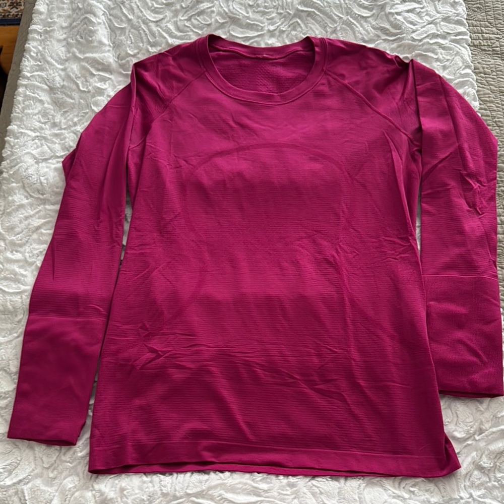 Lululemon Athletica Pink Long Sleeve T-Shirt